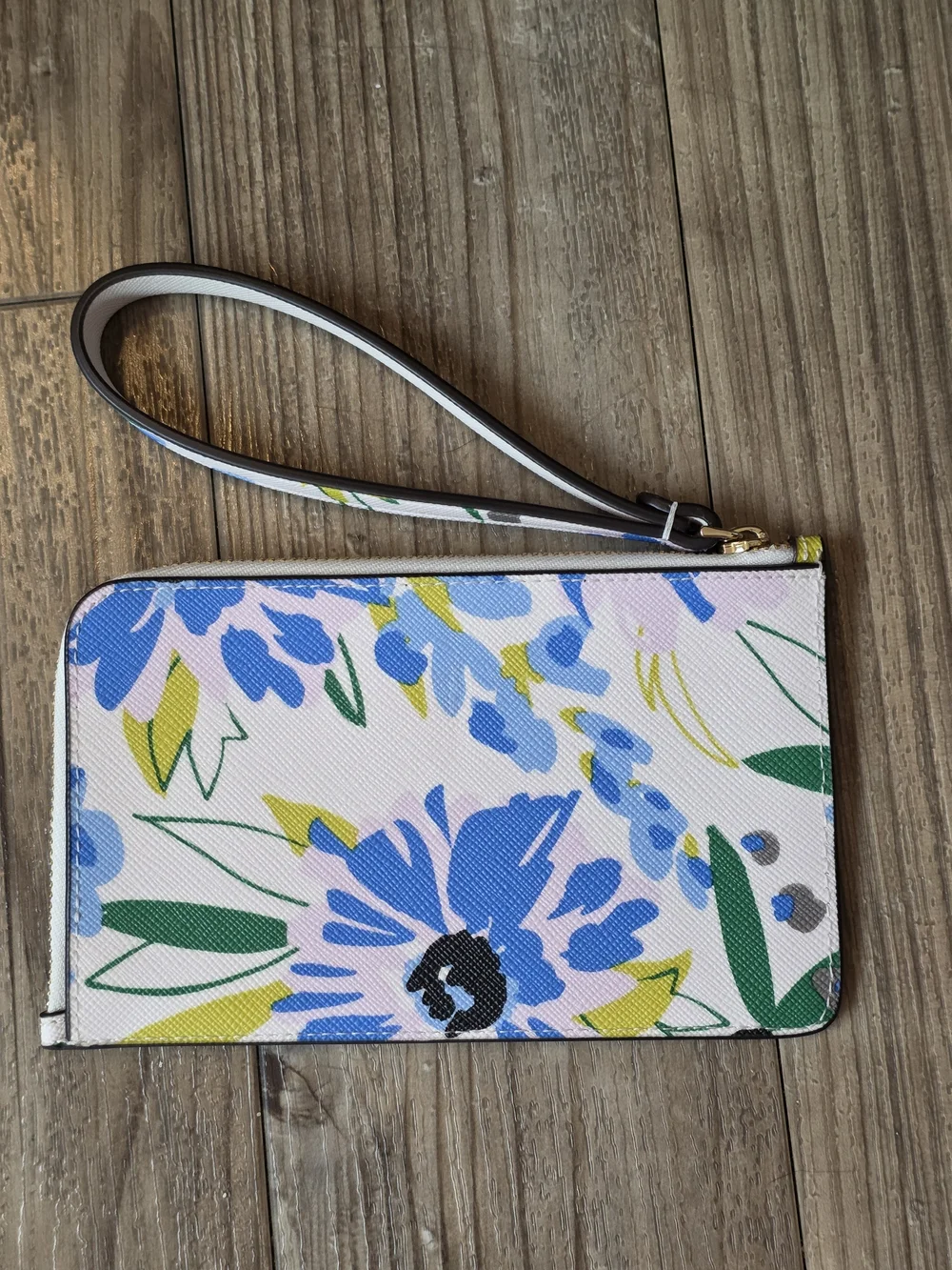 kate spade Lucy Floral L-Zip Wristlet